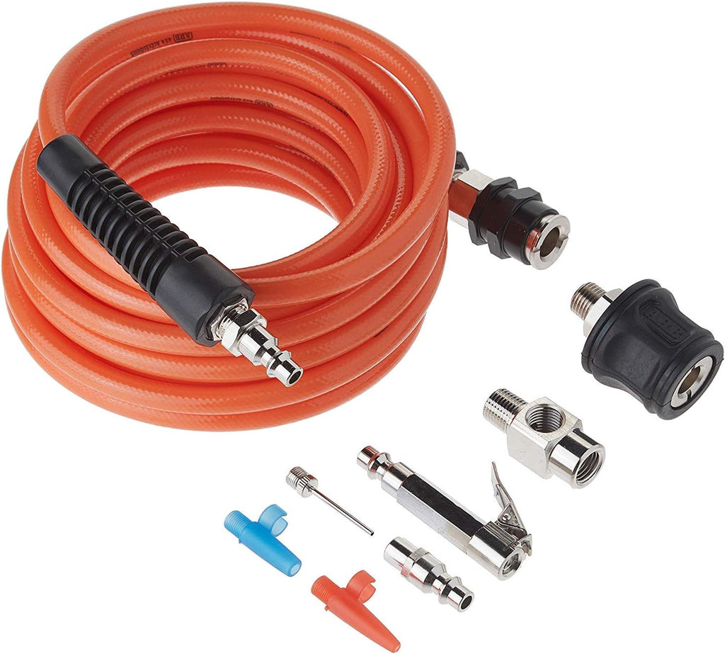 ARB Inflation Kit Air Compressor and Orange Air Hose Pump Up Kit with Quick Fitting Bundle On Board System U2953