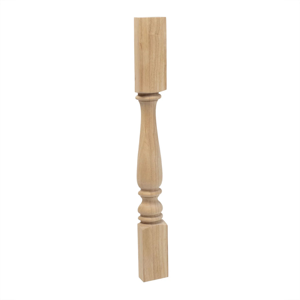 Unfinished Solid Hardwood Half Round Kitchen Island Leg H265557