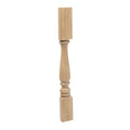 Unfinished Solid Hardwood Half Round Kitchen Island Leg H265557