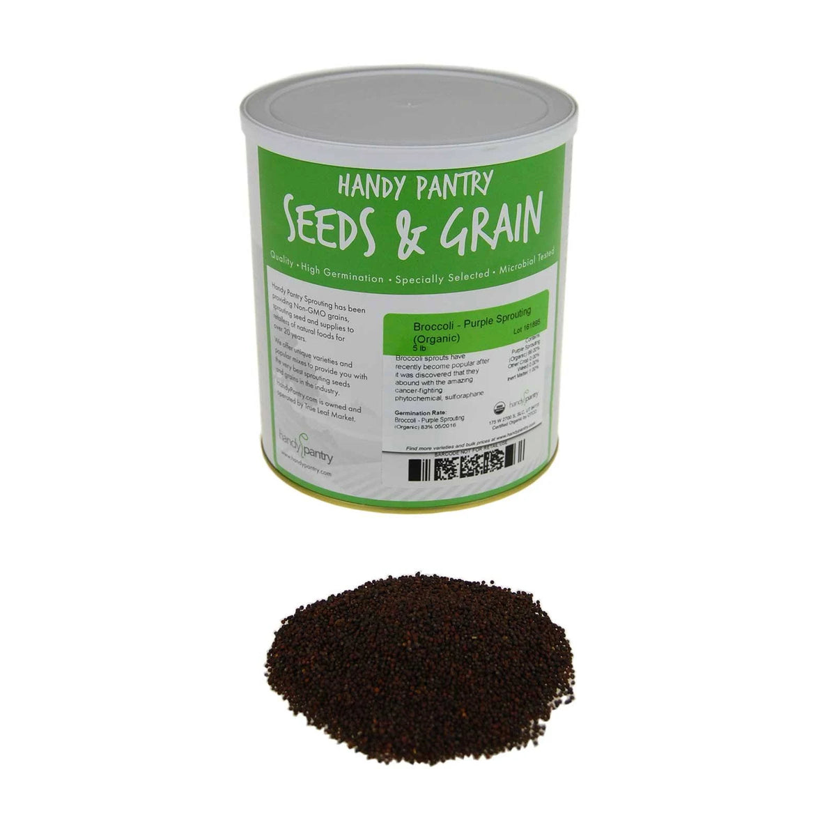 Organic Broccoli Sprouting Seeds - 5 lbs S3573