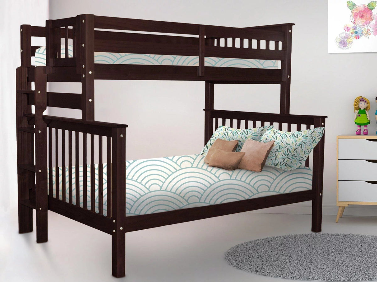 Twin over Full Bunk Beds with End Ladder L5374