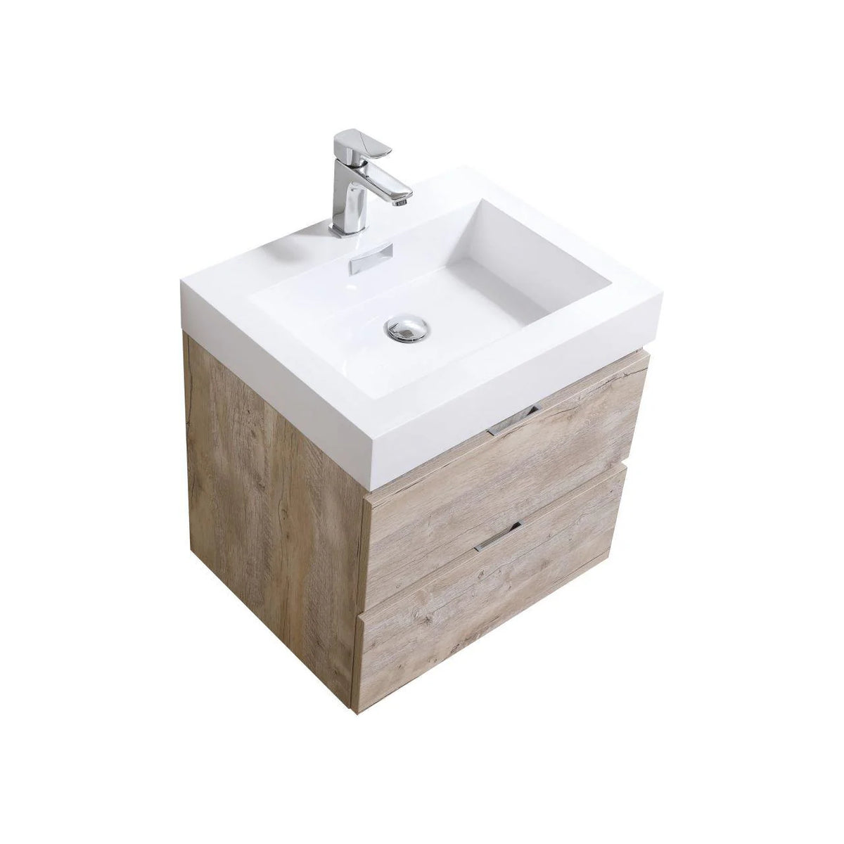 24 in. Wall Mount Nature Wood Bathroom Vanity N872023
