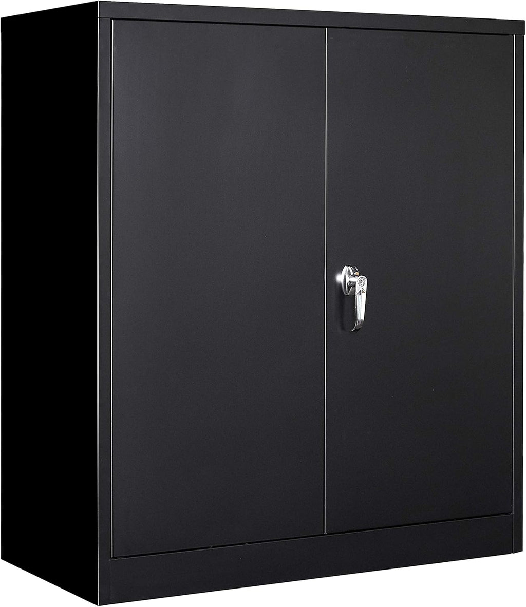 72" Tall Steel Storage Cabinet with Locking Door and 4 Adjustable Shelves P620778