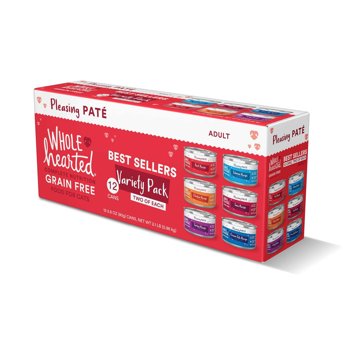 Grain Free Wet Cat Food Pate Variety Pack C43965