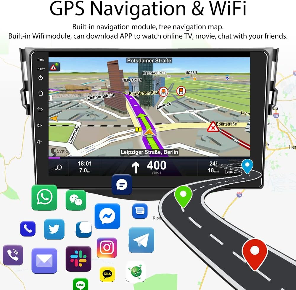 9 Inch Touchscreen Car Stereo with Backup Camera H722