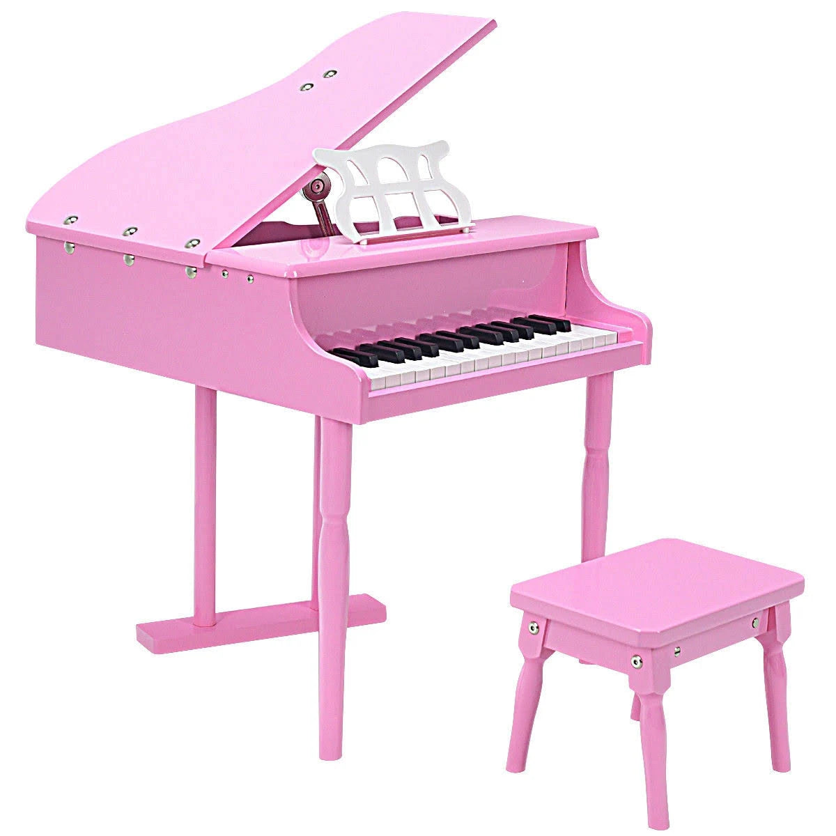 Pink Children Grand Piano with Bench W647733