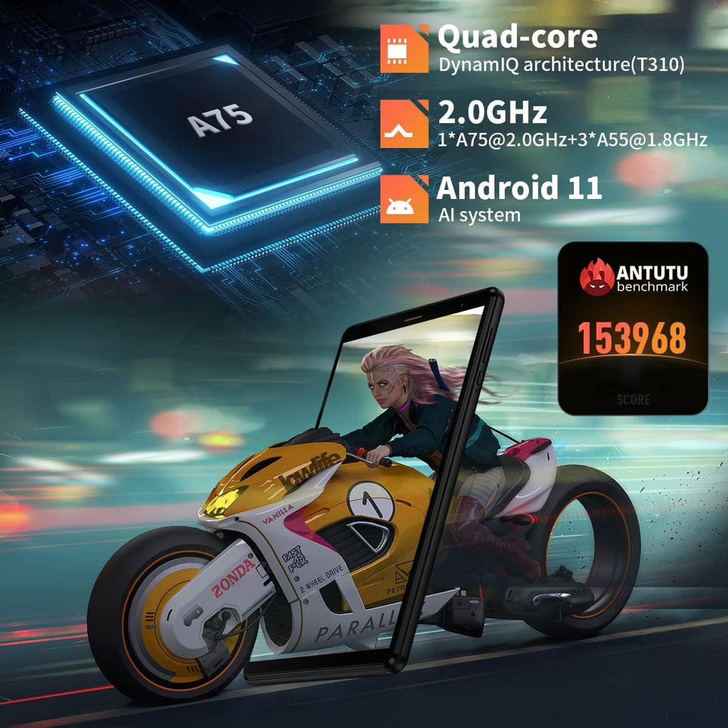 8 inch Android 11 Tablet, 3GB RAM 64GB ROM, 800 * 1280 HD Display R93718