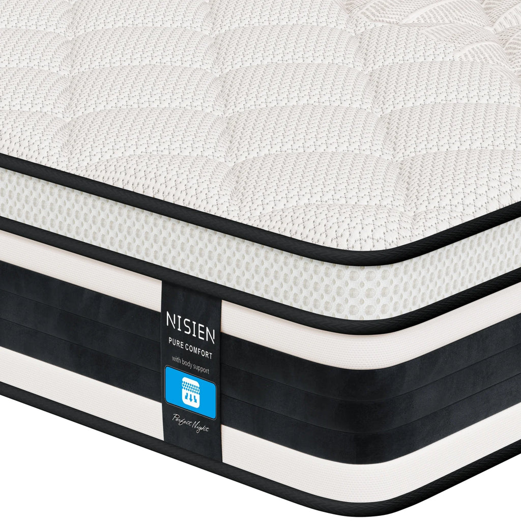 Queen Size 10 Inch Gel Memory Foam Hybrid Mattress T1739