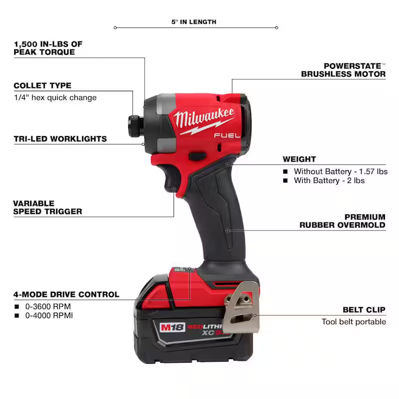 18-V Li-Ion Brushless Cordless Hammer Drill/Impact Driver Combo Kit (2-Tool) with Bi-Metal Hole Saw Set (11-Piece) I644420