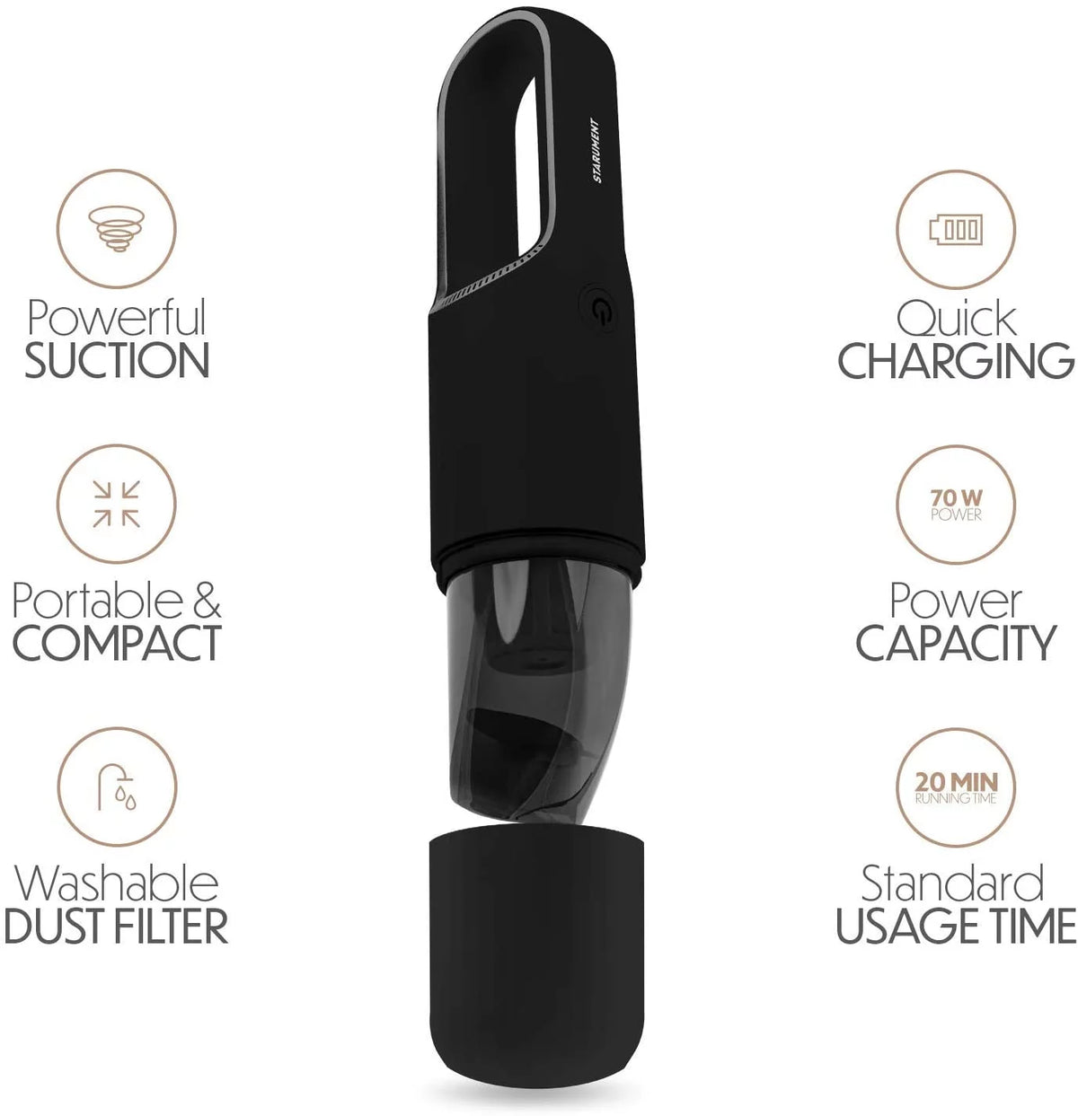 Portable Cordless Handheld Vacuum Cleaner U618