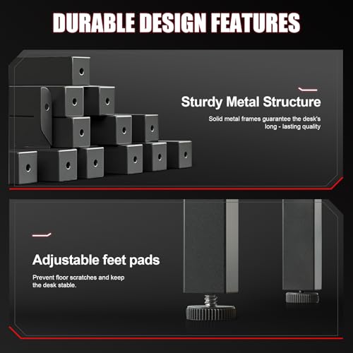 55 Inch Gaming Desk with LED Lights P82501